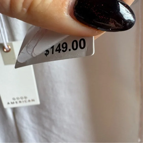 NWT Good American Good Legs Flare White Jeans Sz 2/26 - Picture 7 of 10